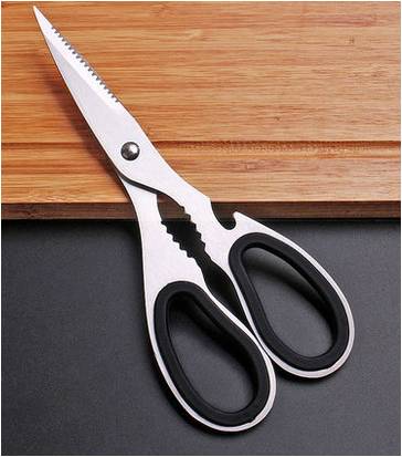 18.5 cm (7.3 '') multifonctionnel en acier inoxydable volaille cuisine ciseaux casse-noisette ouvre-bouteille os Cutter cuisinier outil coupe cisaillement
