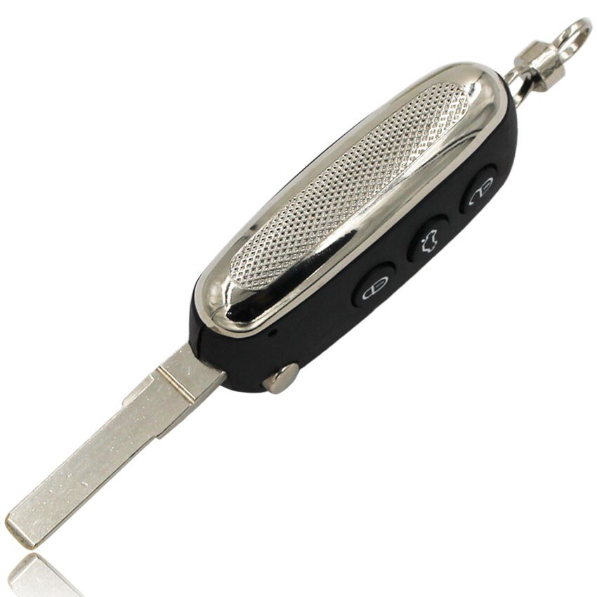 3 Knoppen Gewijzigd Folding Flip Blank Fob Key Case Remote Smart Key Shell Voor Bentley