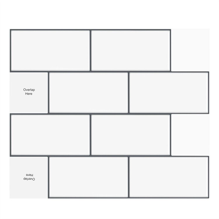 Morcart Peel En Stick Tegels Home Decor Zelfklevende Tegel Stickers 3d Muursticker Wit Behang Voor Keuken Badkamer Kamer