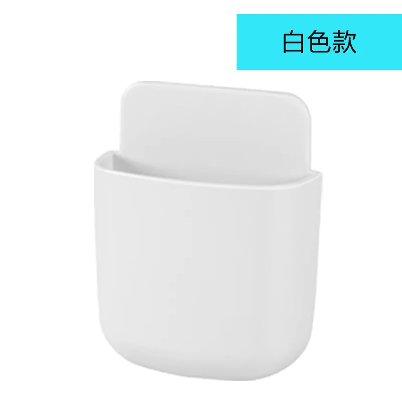 Opbergdoos voor wandmontage zonder gaten, opbergdoos voor afstandsbediening, opbergdoos voor afstandsbediening van de airconditioning, opbergdoos voor de tv, houder voor mobiele telefoon: Geel