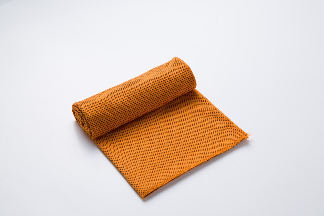 Ice-Cold Towel Quick-Drying Prevention of Heatstroke Color Frozen Towels Cold Sport Towel Beach Towel: Orange