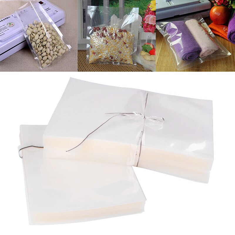 Vacuüm Sealer Plastic Opbergtas Voor Thuis Keuken Vacuüm Sluitmachine Clear Verpakking Seal Zakken