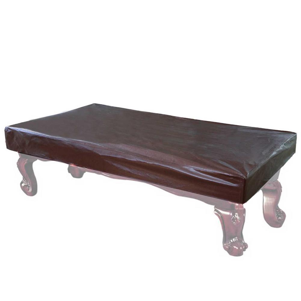 Leather Billiard Cover Durable Heavy Duty Waterproof Tear-proof Table Cover For Most Standard Pool Tables 7 Feet