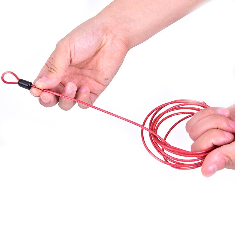 Cable de doble bucle de seguridad de bicicleta fuerte de acero trenzado para motocicleta de bicicleta Bloqueo de cadena útil antirrobo