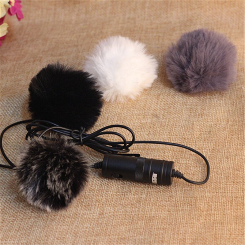 Microphone universel sans fil à pince, mixeur pour téléphone, bonnette anti-vent en fourrure pour saramonic boya gopro sony vhf