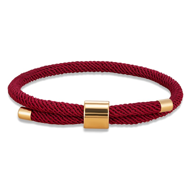 Mkendn Minimalistische Waterdichte Milan Touw Armband Rode Verstelbare Enkelband Mannen Vrouwen Handgemaakte Draad Paar Lucky Strand Sieraden