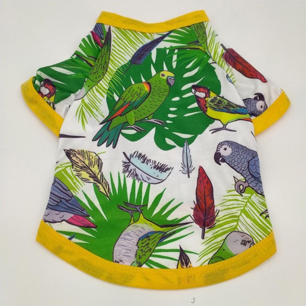 Fine Workmanship Soft Wear-resistant Curved Hem Pet T-shirt for Summer