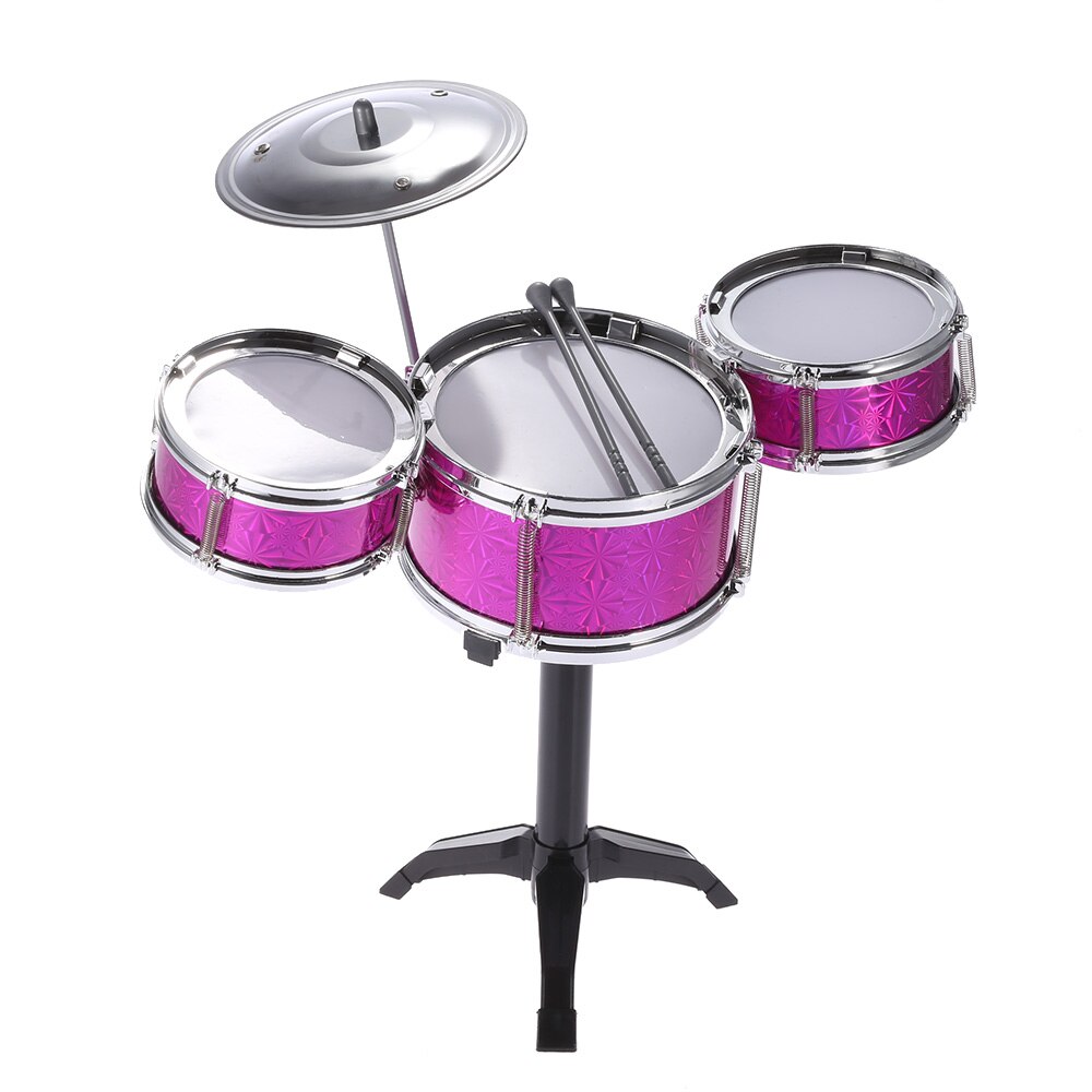 Kinderen Kids Desktop Drum Set 3 Drums Muziekinstrument Speelgoed Met Kleine Cimbaal Drum Sticks