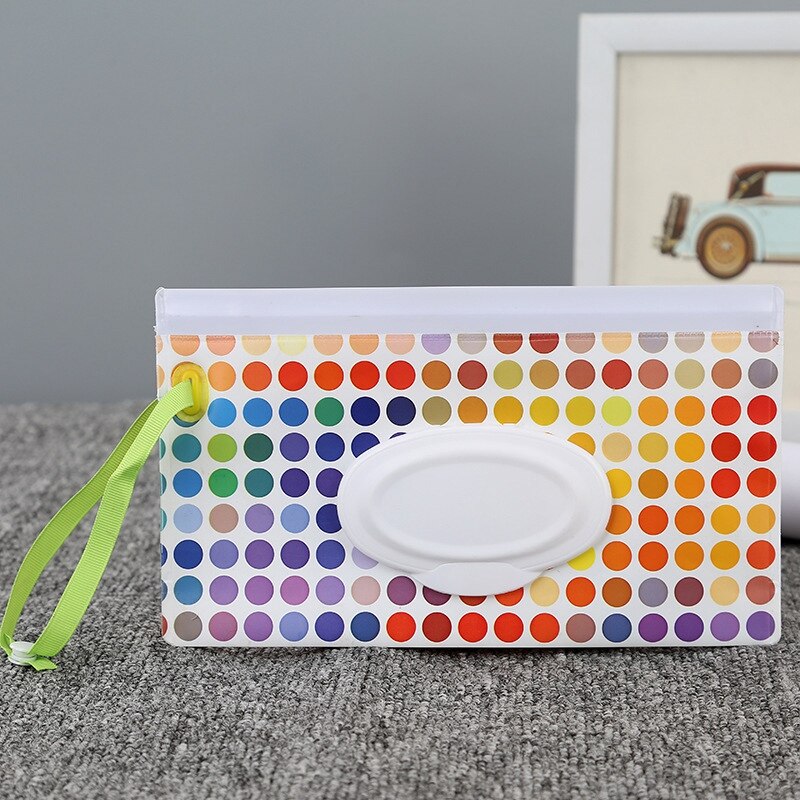 Distributeur humide réutilisable de poche de lingette de 2 pièces pour le bébé ou les lingettes personnelles