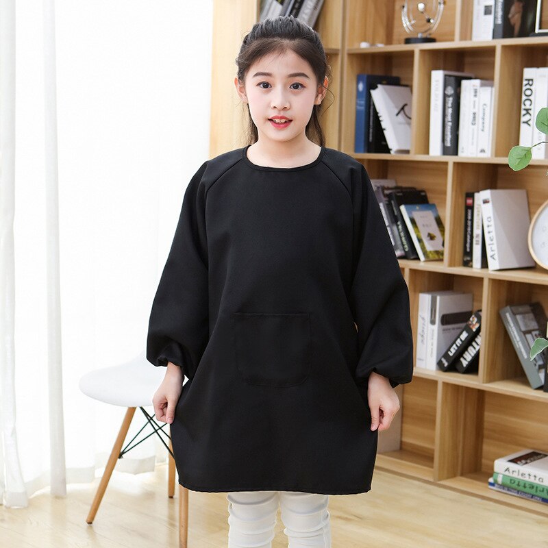Children's Painting Drawing Clothes Polyester Breathable Smock Kindergarten Kids Long-Sleeve Aprons Print Logo: 9 / L