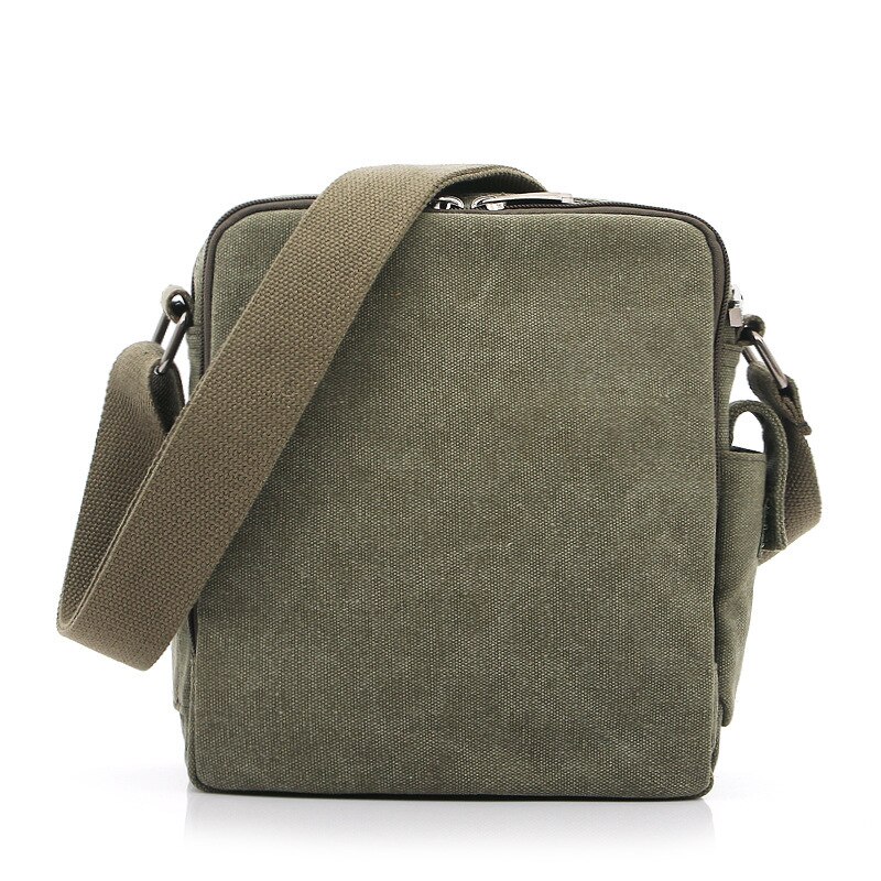 Korean canvas diagonal bag men's outdoor multifunctional shoulder bag wallet