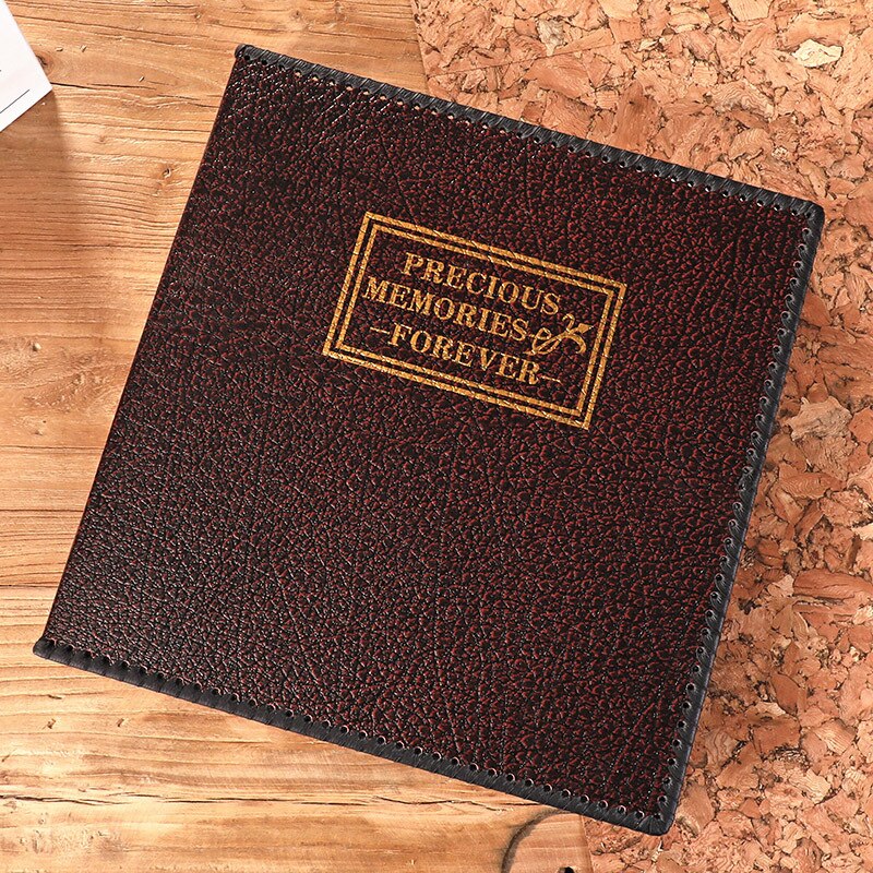 Large 12 Inch PU Leather Album Retro Manual DIY Sticker Album Family Scrapbook Marriage Memory Record Photo Collection
