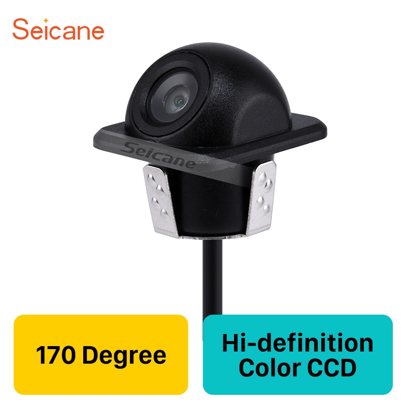 Seicane 170Degree Rear View Camera Color CCD Car Parking Assistance HD Car Video Backup Reversing Waterproof Night Vision kamera