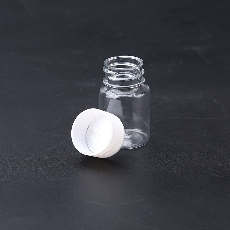 10Pcs 15Ml Draagbare Clear Plastic Flessen Kleine Flacon Vloeistof, Effen Flacon Verpakking Fles Kleine Geneeskunde Fles