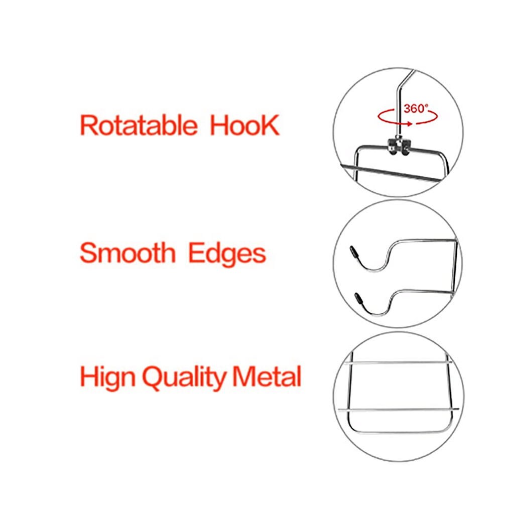 Multi-layer Newest Foldable Pant rack shelves Stainless Steel Clothes Hangers Multi-functional Wardrobe Magic Hanger