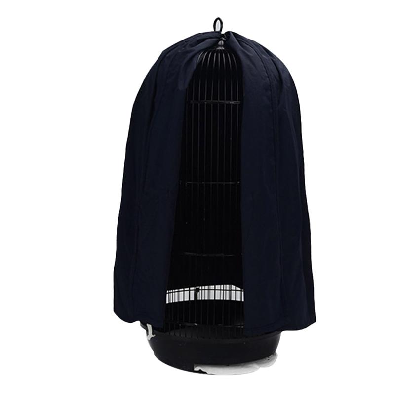 Huisdier Vogelkooi Doek Cover Ronde Ademend Papegaaienkooi Cover Guard Lichtgewicht Vogelkooi Netto Vogelkooi Decoratie: Dark Blue