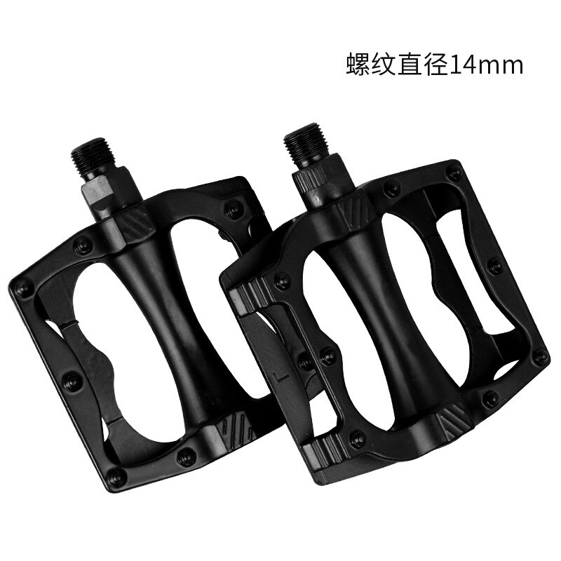 Fiets Pedaal Racefiets Mountainbike Pedaal Lager Pedaal Fiets Accessoires Universele Een Paar: Black and White with Pattern Intensive Aluminium Alloy One Pair of Dress