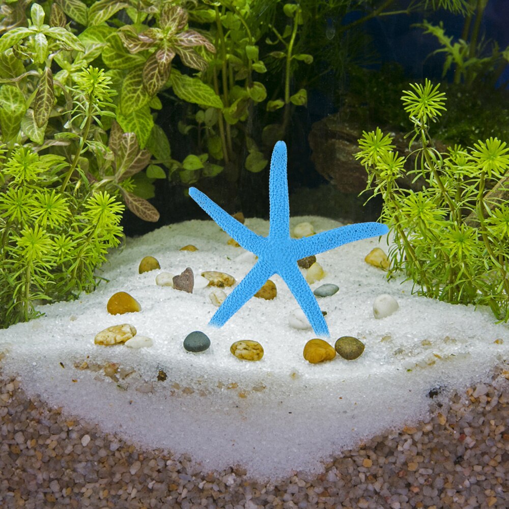 Mini acuario de resina Artificial, Adorno para acuario de artesanía de mar, Estrella bonita, 10 Uds.