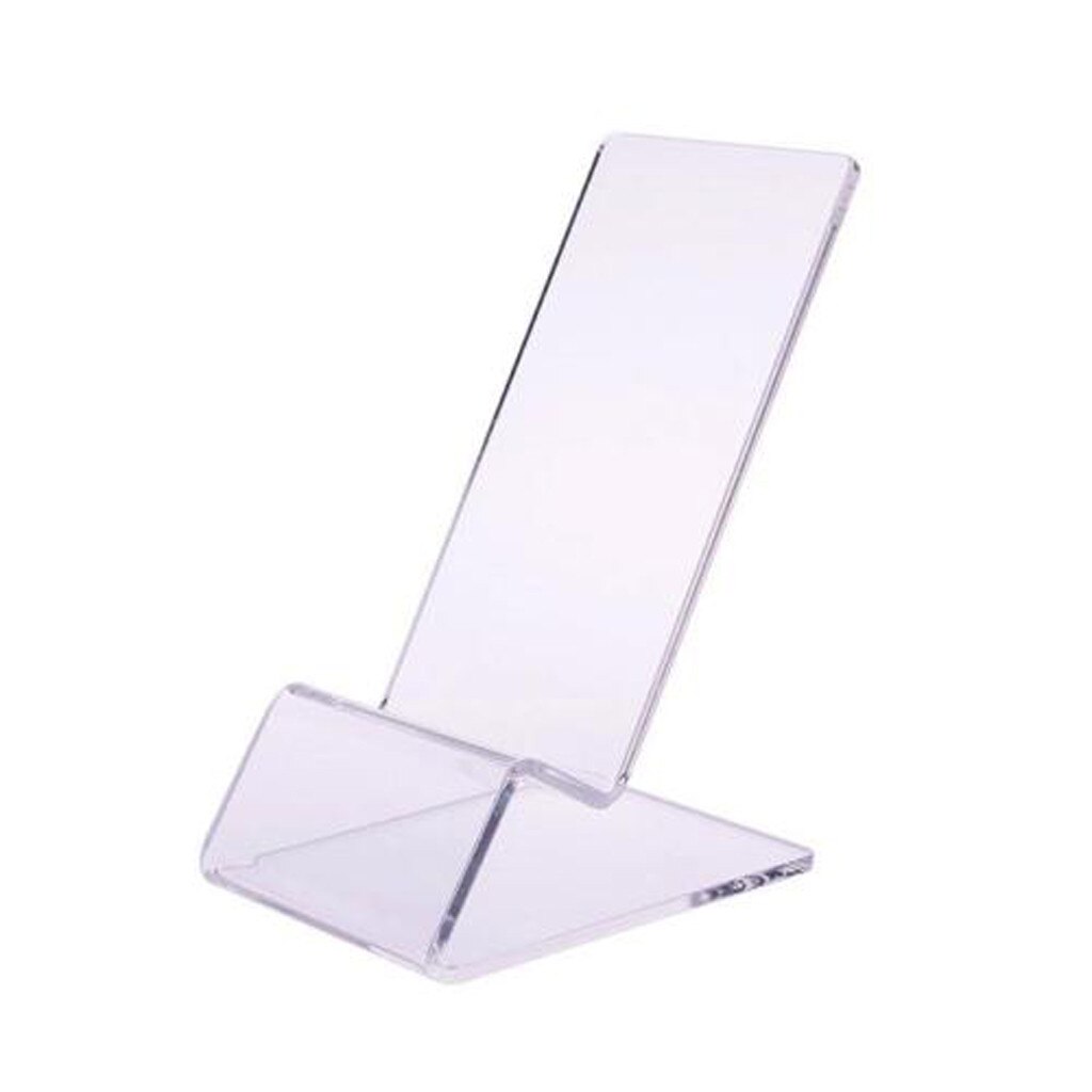 Clear Acrylic Transparent Mobile Phone Display Stand Mount Holder Rack Bracket Eco-Friendly Irregular shapes simple: Default Title