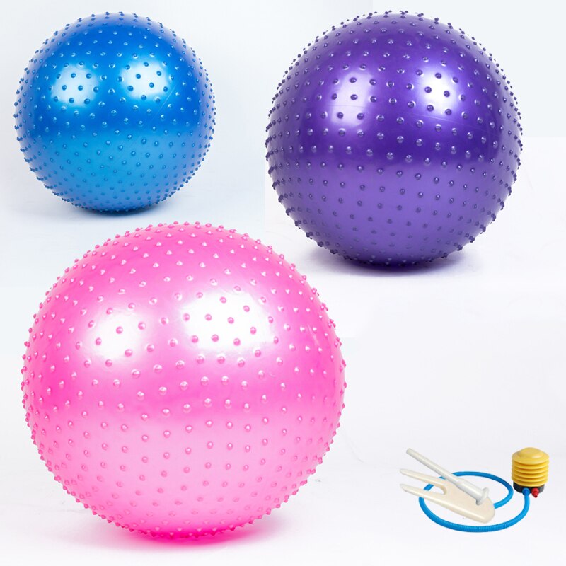 65CM Massage Bump Granule Yoga Balls Exercise Balance Sense Training Ball Fitness Gym Pilates Workout Thorn Point Fitball