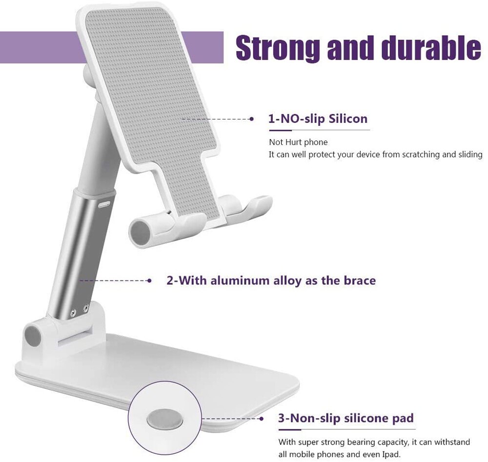 woleyi Tablet Mikrofonständer, Mikrofon Musikstand Lenker Tablethalterung [ 360°Drehbar & Stabil] für iPad Pro 12.9 Air Mini, iPhone, Galaxy, Lenovo, Huawei, Fire 4-13 Handys und Tablets