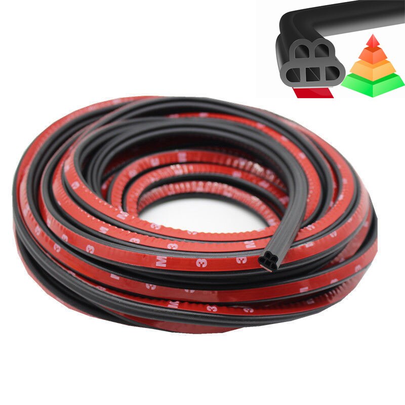 Autodeur Rubberen Afdichting Strips Auto Afdichting Protector Sticker Rubber Afdichting Strip Autoruit Deur Motorkap Geluidsisolatie