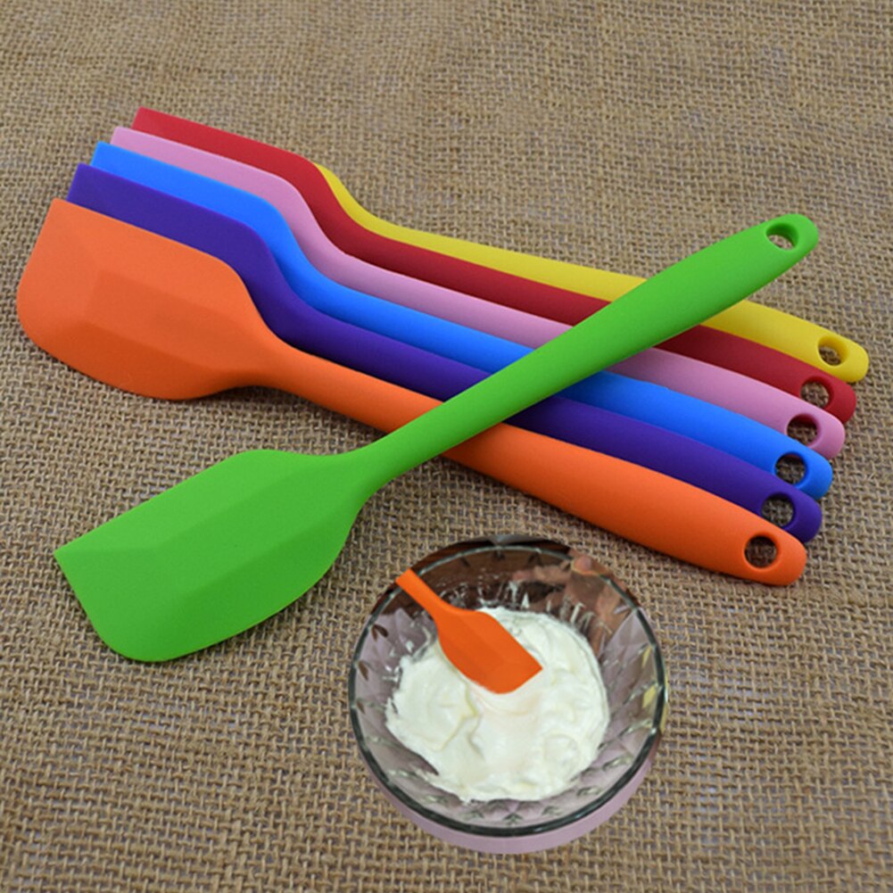 Multicolor Non Stick Butter Cooking Silicone Spatula Set Cookie Pastry Scraper Cake Baking Spatula Silicone Spatula Baking tools