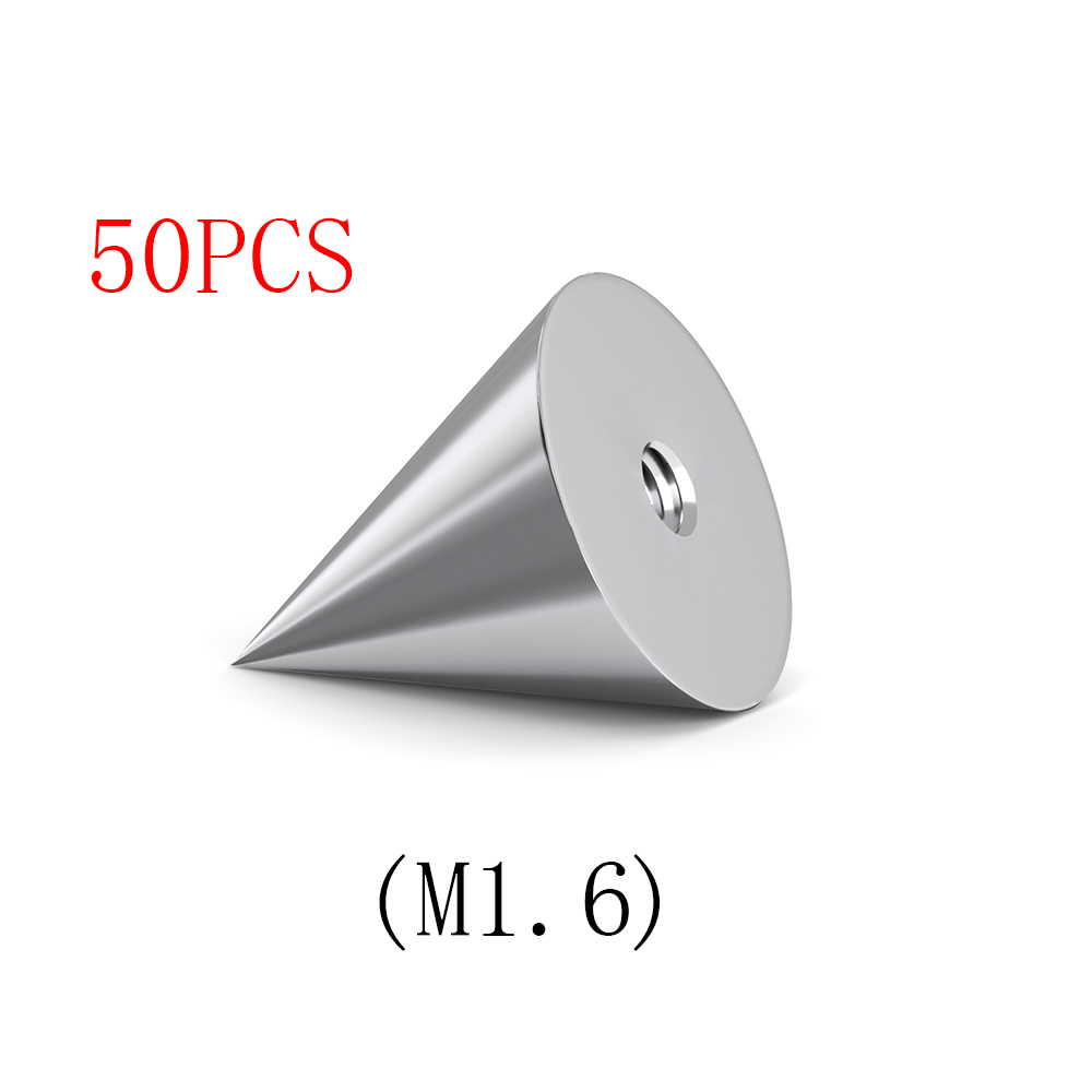 50 Uds G23 Piercing de titanio M0.9 M1.2 M1.6 accesorios de perno de oreja de rosca accesorios de anillo de nariz Piercing de ceja para el cuerpo: Blanco / Chapado en platino