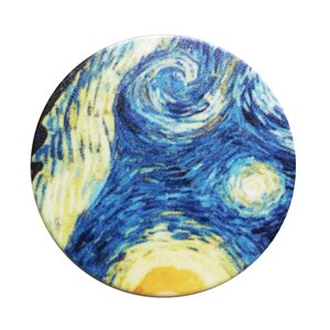 Leuke Patroon Draagbare Ronde Lucht Elastische Pocket Socket Pop-Up Telefoon Houder Uitbreiding En Telefoon Handvat: Oranje