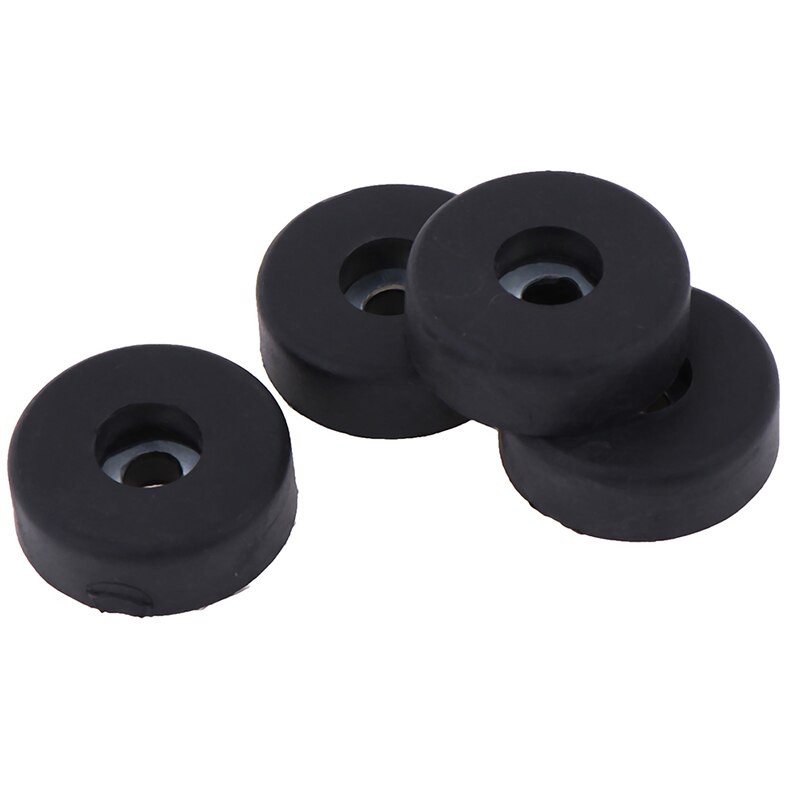 4Pcs Rubber Bumpers Embedded Washer Feet Pad Instrument Holder 30x10mm