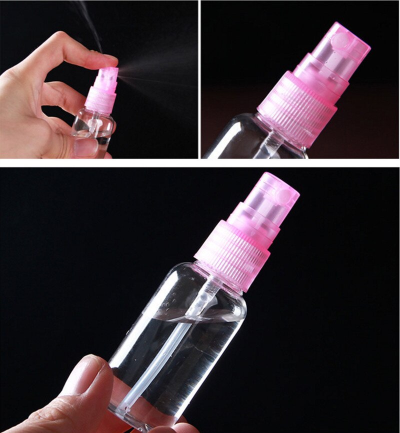 Sprayflaske plast spray tom flaske 100 ml gennemsigtige beholder 30 ml bærbare påfyldningsflaske steriliseringsflaske