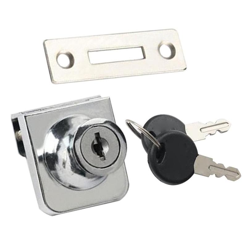 De bedste 'zink legering lås glas udstillingsskab udstillingslåse bore glas nej med dør til 5-8mm z1 v 0