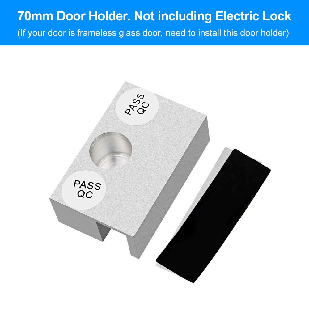 Fail Safe 12V Electric Bolt Lock Low Temperature Electronic Mortise Door Lock with Time Delay for Security Access Control System: Door Holder ONLY