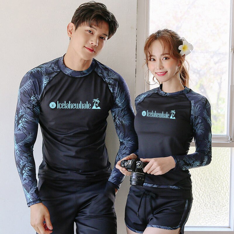 Wetsuit Set - 8 Piece Rash Guard Swimwear for Men & Women - Long Sleeve Sport Top & Shorts - M-3XL