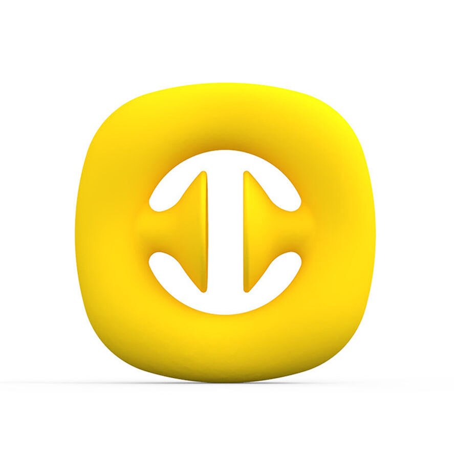 Anti Stress Fidget Toy Finger Hand Grip Simple Dimple Stress Reliever Adult Child Brinquedos Toys Decompression: Yellow
