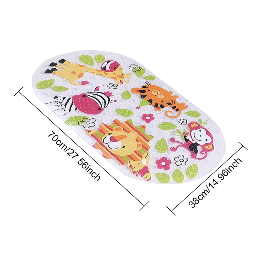 Leuke Cartoon Patroon Badkamer Antislipmatten Bad Anti-slip Mat met Zuignappen voor Badkamer Kids Douche bad Non-slip Mat: Zebra