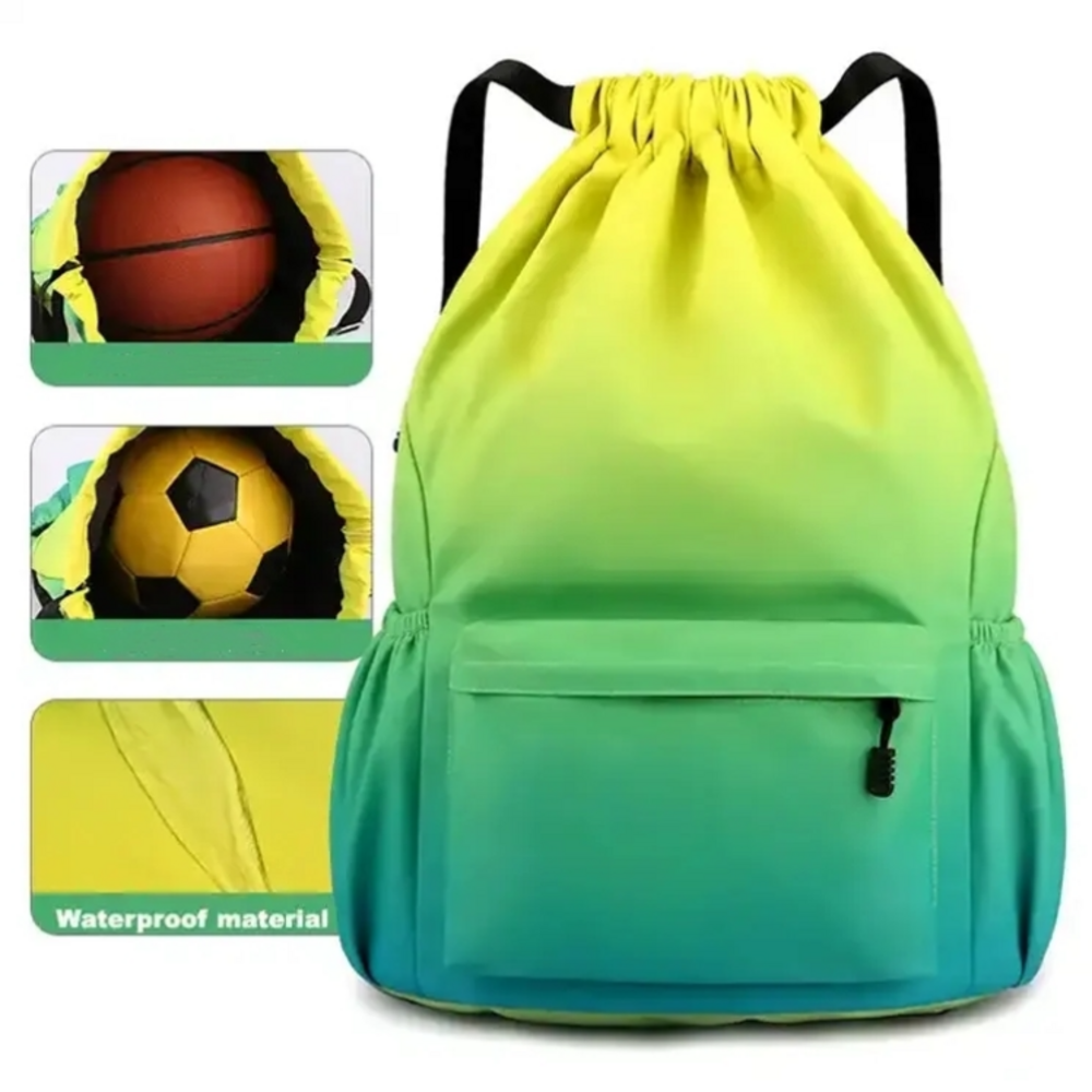 Drawstring Backpack Water Resistant Sports Gym Bag Drawstring Bags Swim Backpack for Men Women