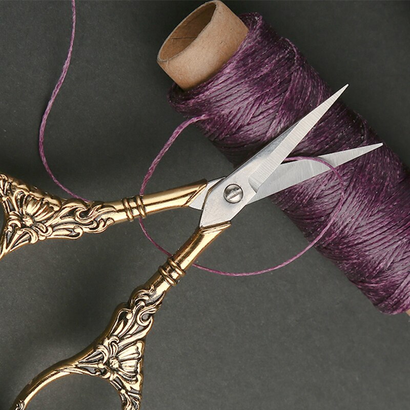 SHWAKK 1PCS Embroidery Scissors Multicolor Antique Thread Cutter Retro Scissor Stainless Steel Suitable for Fabric