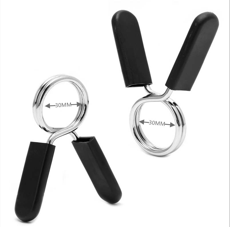 Morsetti per barra con bilanciere da 2,5-3,0 cm clip per bilanciere Collari per barra con manubri Serrature a molla per pesi Barra per pesi da palestra Morsetto per blocco con manubri Molla: Di Colore Giallo chiaro