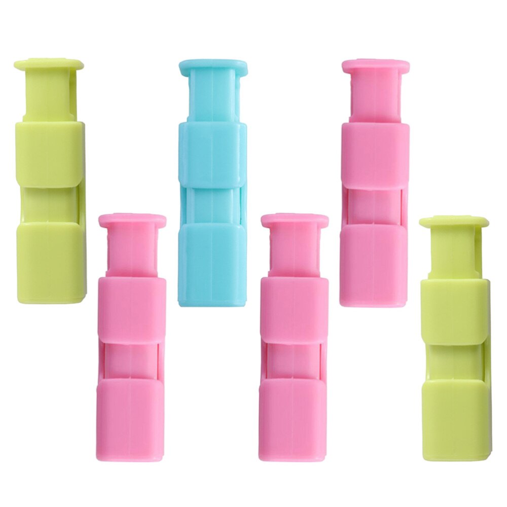 6 stuks voedselsluitklemmen voor vershoudklemmen (willekeurige kleur)