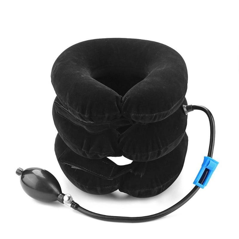 Nakkepute luft oppblåsbar vertebra retractor reise nakke skulder smerte slappe støtte traktor massasje pute luftpute: 07