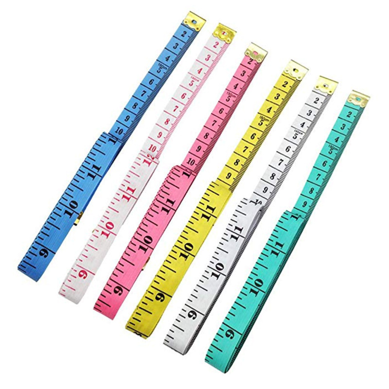 150 Cm/60 "Lichaam Meten Heerser Naaien Maat Meetlint Centimeter Meter Naaien Meetlint Zachte Willekeurige kleur
