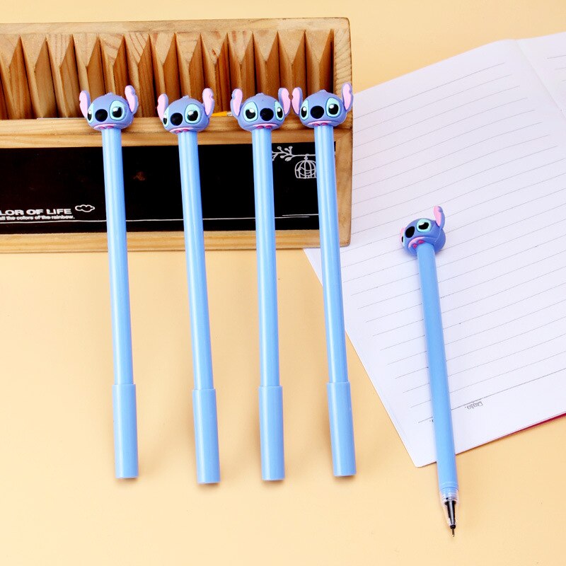 Stitch Gel Pen Cute 0.5 mm Black Ink Signature pen office School writing Supplies Stationery