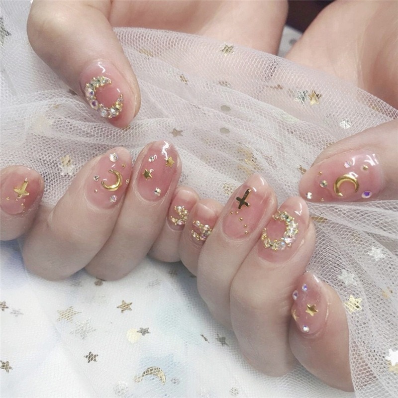 24 stuks nepnagels nail art decoratie press on nails ballet nageltips met lijm nail art tools