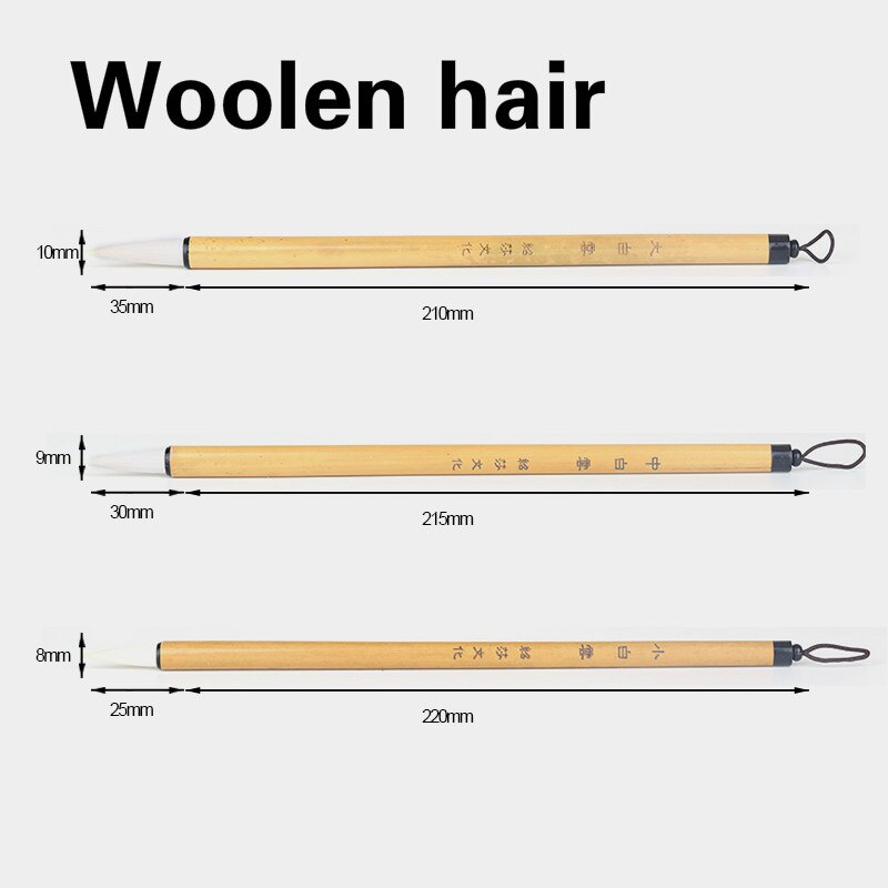 Wolf Wollen Meerdere Haar Kalligrafieborstel Chinese Schrijven Borstel Pen Set Aquarel Art Schilderij Borstels Levert Calligraphie