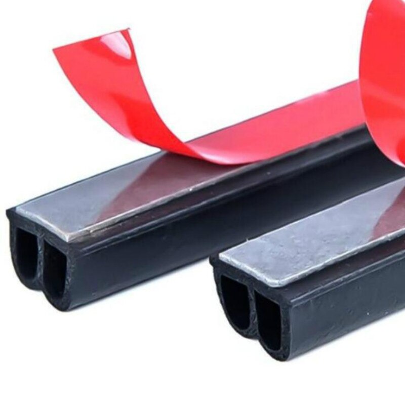 B Shape Car Rubber Strip Car Door Seal Strips Sticker Weatherstrip Rubber Seals Sound Insulation Sealing Car Accessories 5M