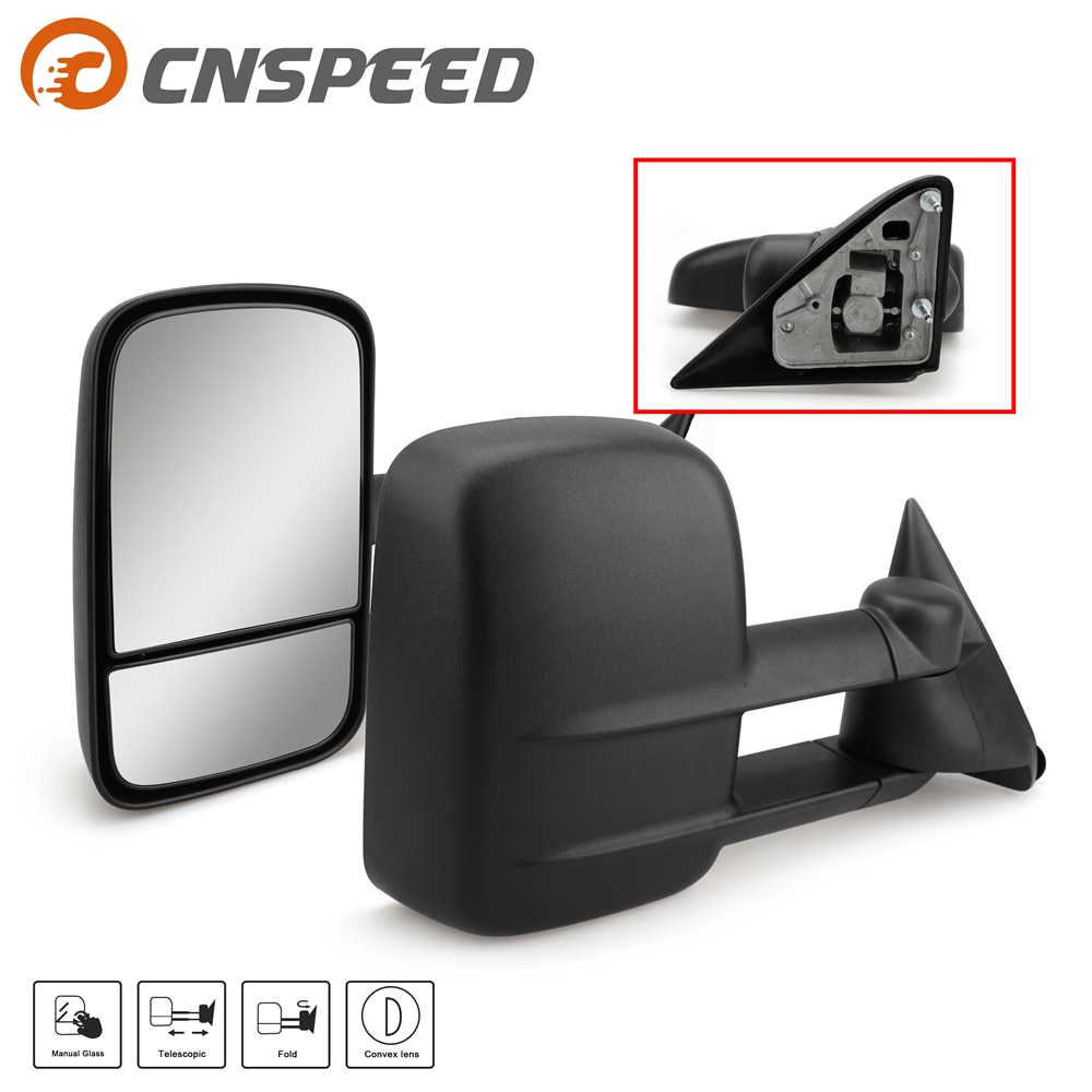 . Paar für 88-98 Chevy GMC C/K 1500 2500 3500 Pickup Manuelle Schlepptau Spiegel Anhänger mit blind spot spiegel