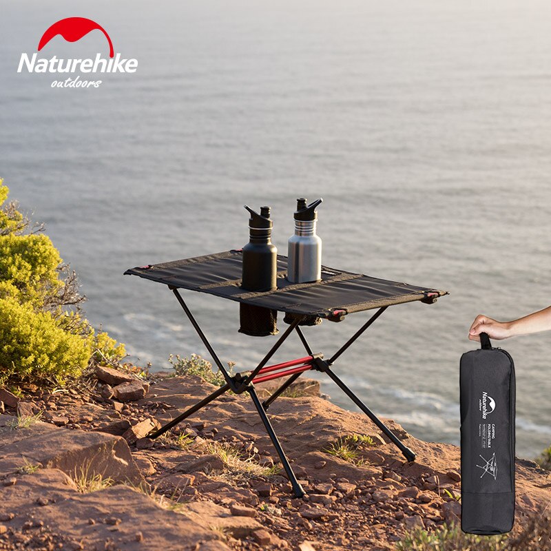 Naturehike letvægts foldebord med kopholdere bærbare campingborde foldebord kommer i en taske til picnic camp beach