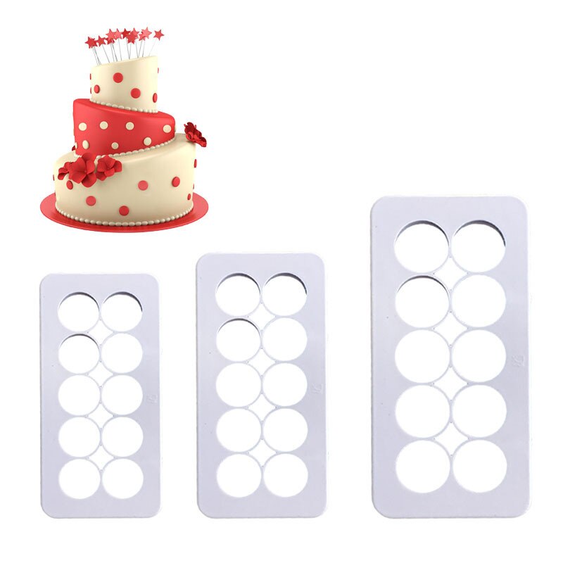 3PCS/Set Square Geometric Cutters Fondant Cookie Cake Mold Cutter Chocolate Mold Cake Decorating Cake Baking Tools for Christmas