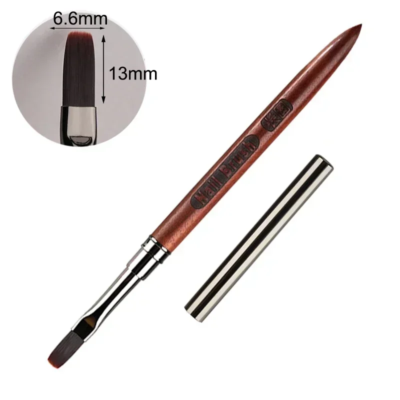 Pincel para pintar Gel de madera, arte de uñas para extensión de punta de Gel, accesorio de constructor acrílico, pinceles para decoración de uñas, cepillo para uñas de Gel UV para manicura: Gris claro